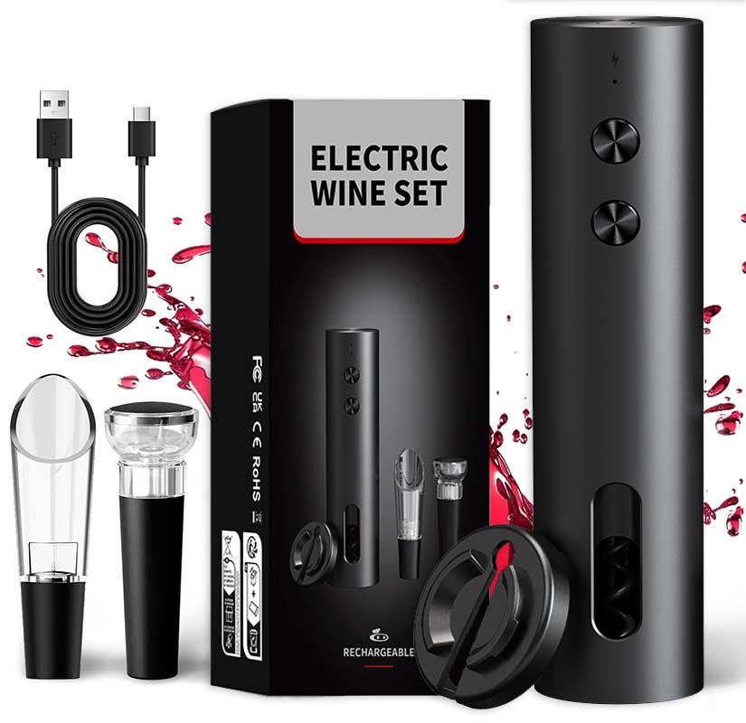 Wine Beer Bottle - Elektryczny otwieracz do wina 4 w