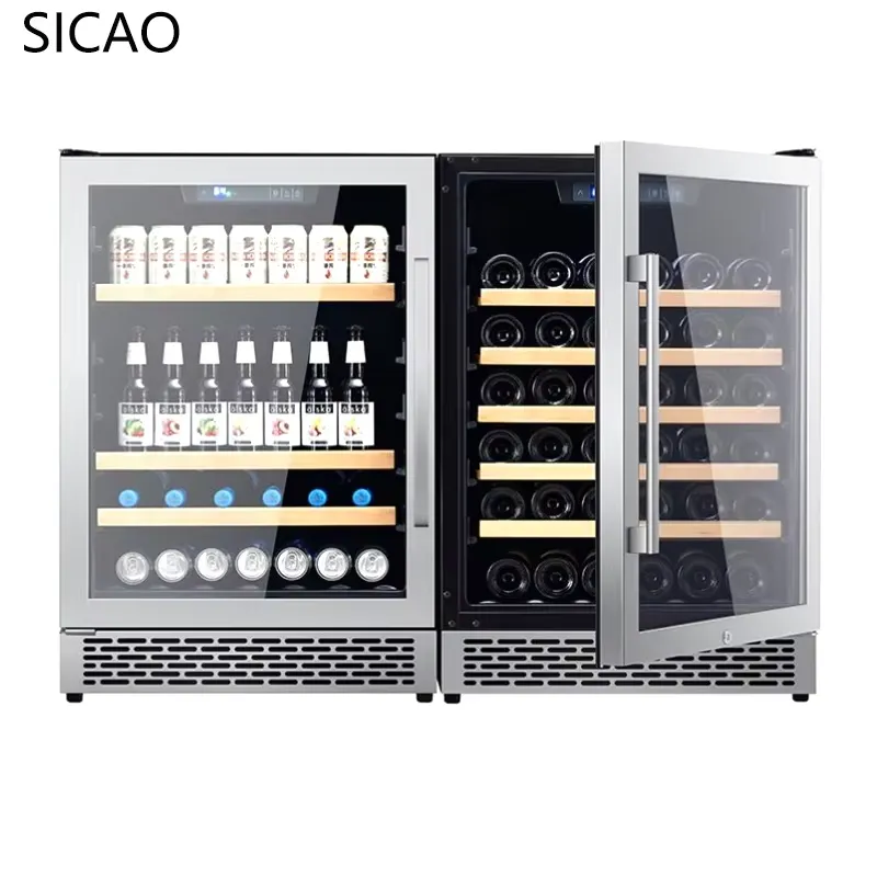 Wine Beer Cooler Fridge - Dwudrzwiowa lodówka na wino i piwo