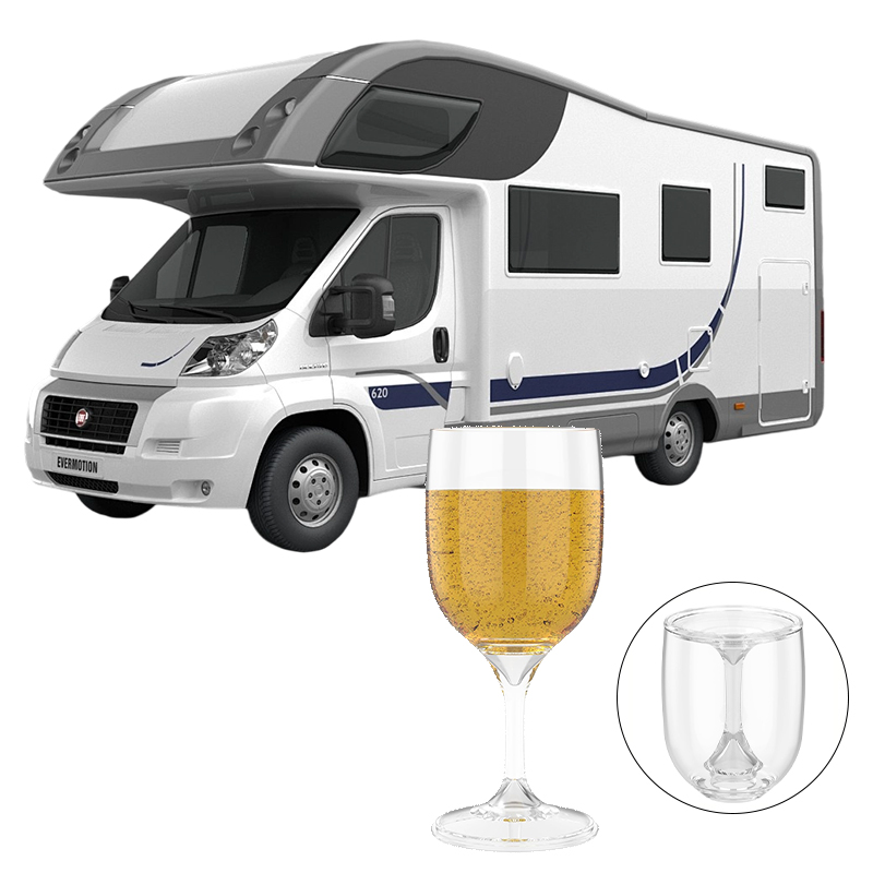 Wine & Beer Packages - Kieliszek do wina RV, przenośny, składany,