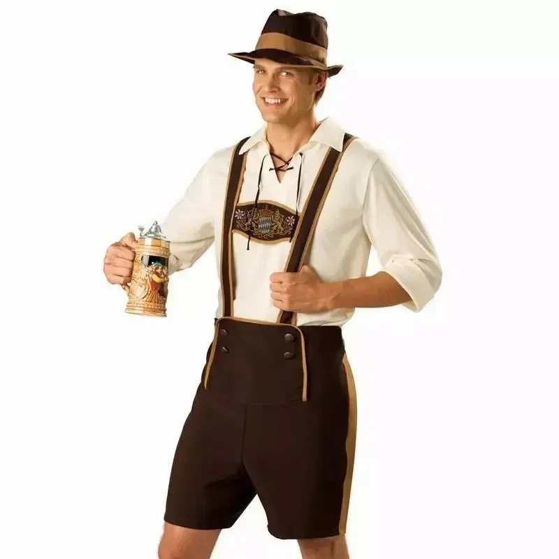 Beer & Wine Grab - Strój Oktoberfest 2026 Męski Bawarski Oktoberfest