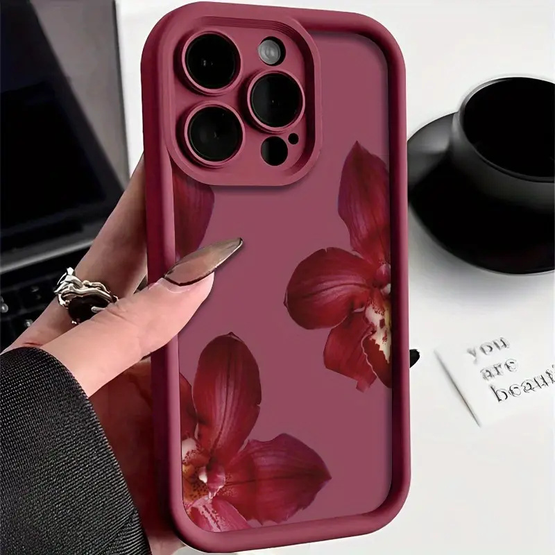 Wine & Beer Packages - Etui na telefon z motywem kwiatów
