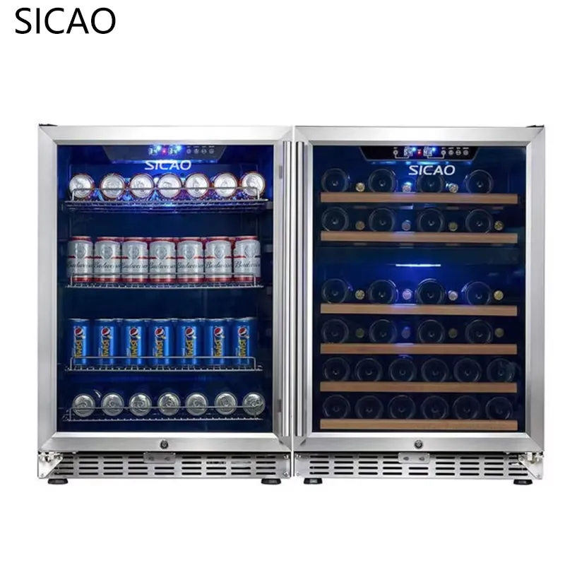 Dwudrzwiowa lodówka na wino i  – Wine Beer Cooler Fridge recenzja i cena