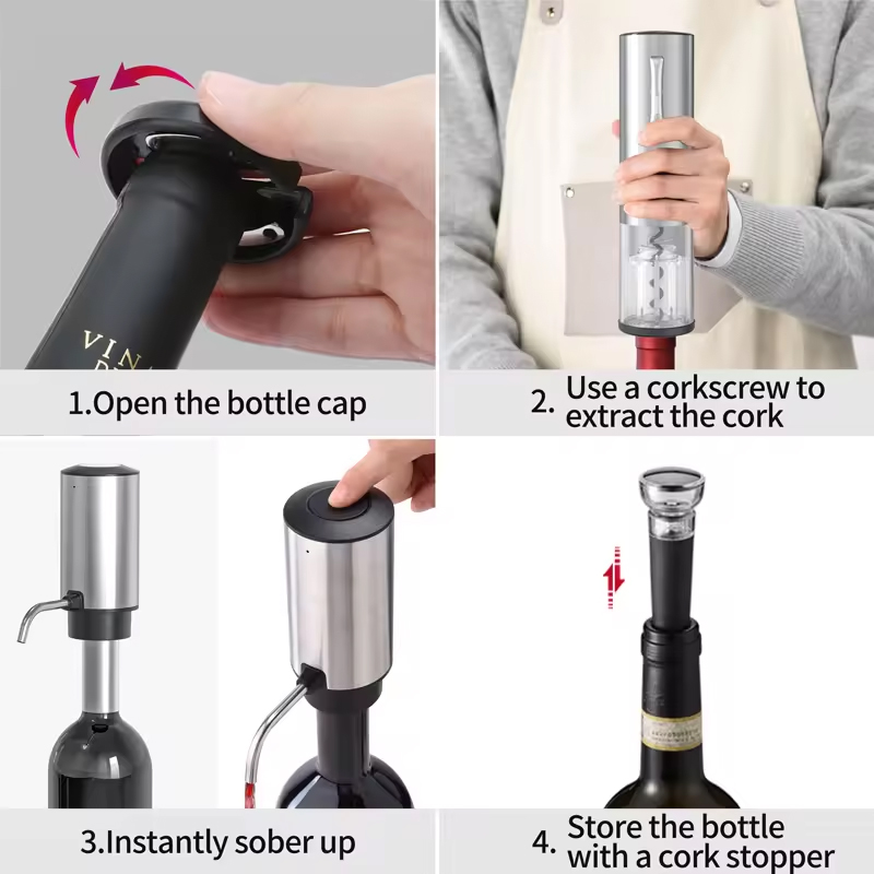 2024 Nowy projekt 4 w 1 Elektr – Wine Beer Bottle recenzja i cena