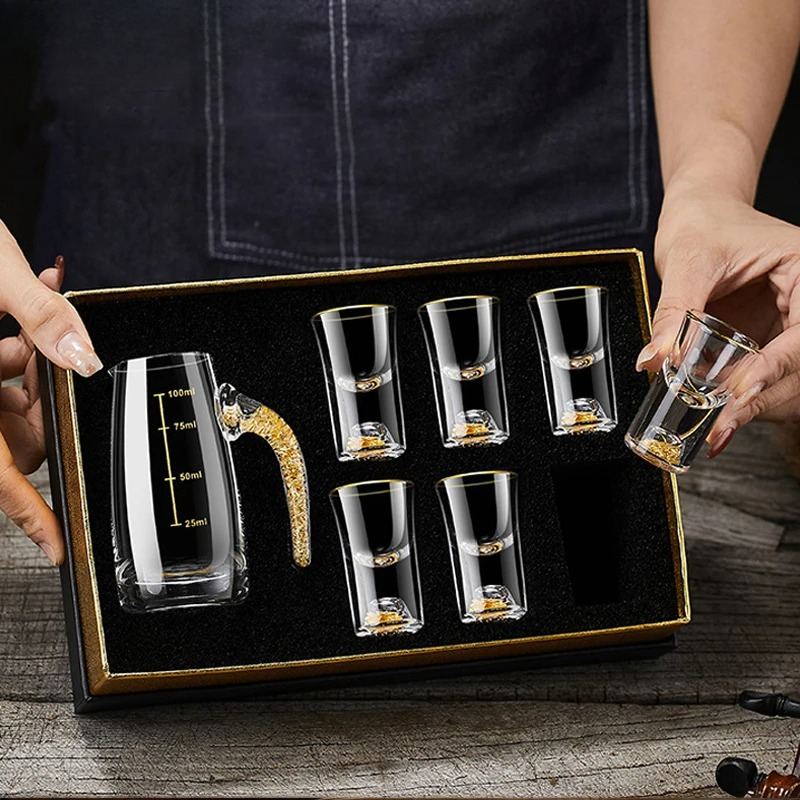 Zestaw 2/7 szklanków z kryszta – Wine Vodka Beer recenzja i cena