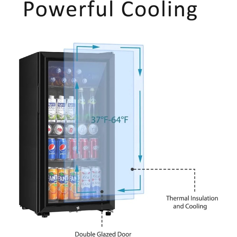 Lodówka do napojów, mini lodów – Wine Beer Cooler Fridge recenzja i cena